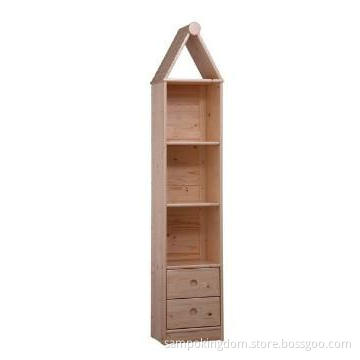 wooden kids bookshelf